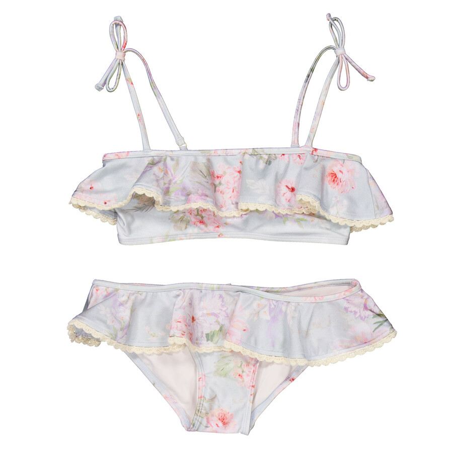 Girls All-Over Floral Print Bikini