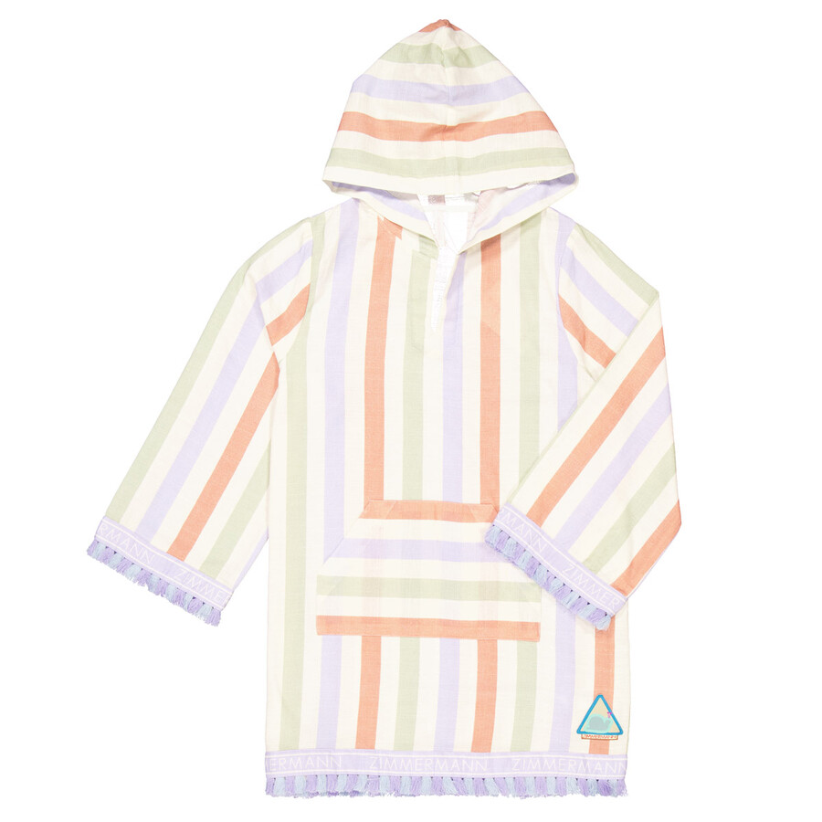 Girls August Striped Long-Sleeve Dress