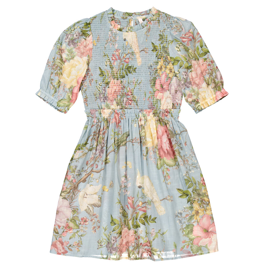 Girls Floral Printed Waverly Dress