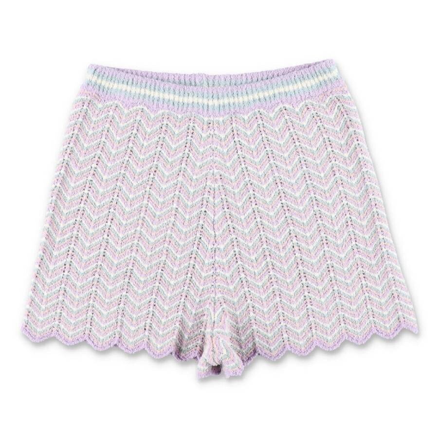 Girls Halliday Striped Knit Shorts