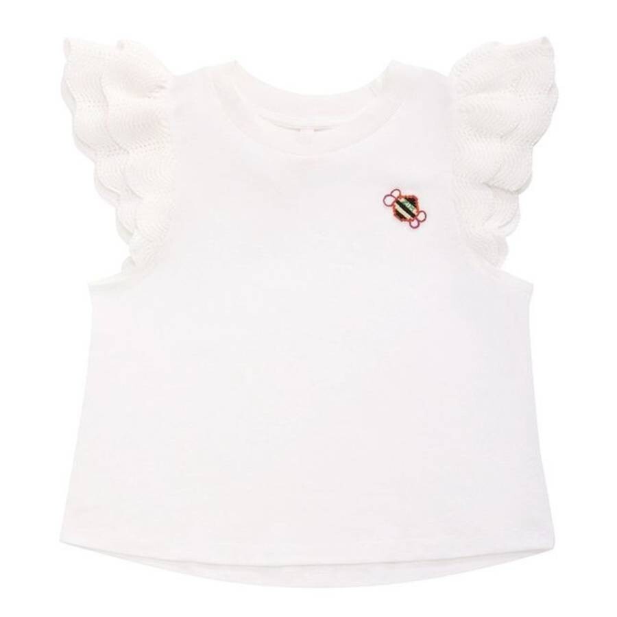 Girls Junie Frill-Sleeve T-Shirt