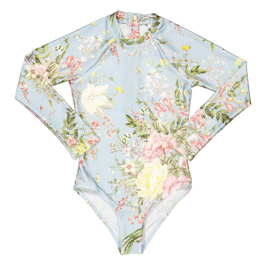 Girls Waverly Floral-Print 1-Piece Swimsuit