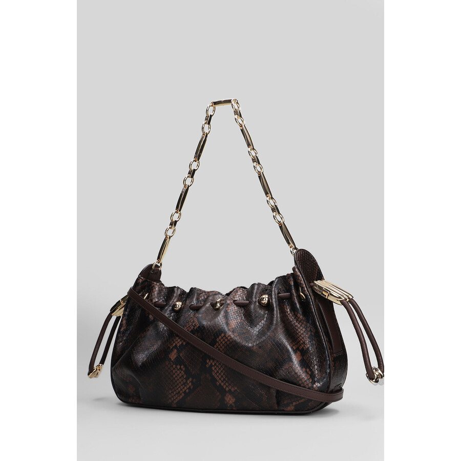 Zimmermann Halcyon Shoulder Bag In Brown Leather In Brown
