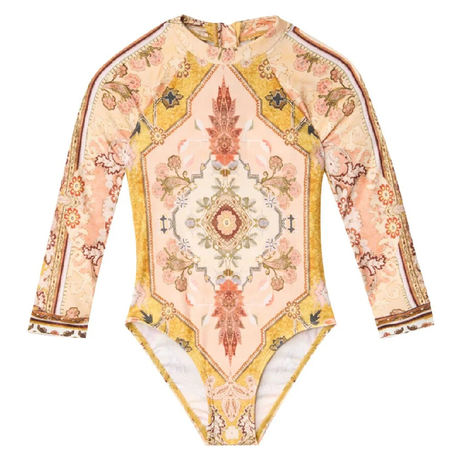 Kids Wylie Printed Long-Sleeved Swimsuit