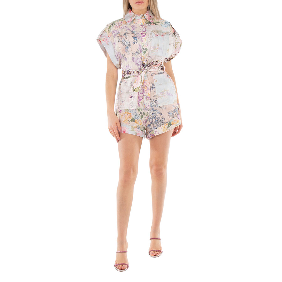 Spliced Floral Halliday Jumpsuit