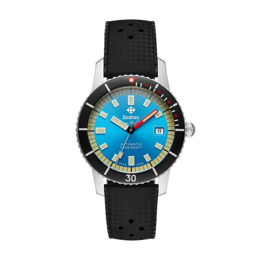 Zodiac Super Sea Wolf 53 Compression Automatic Blue Dial Men's